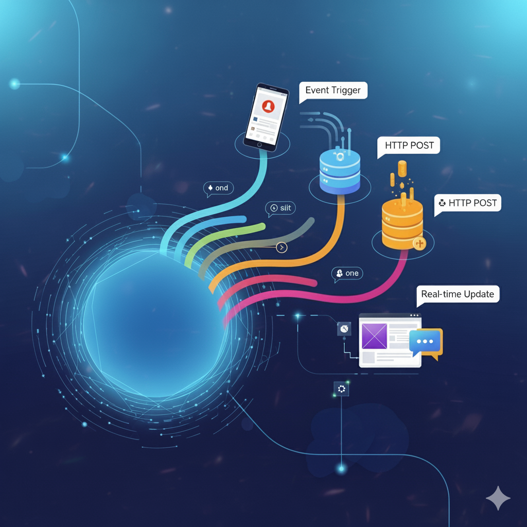 A depiction of webhooks