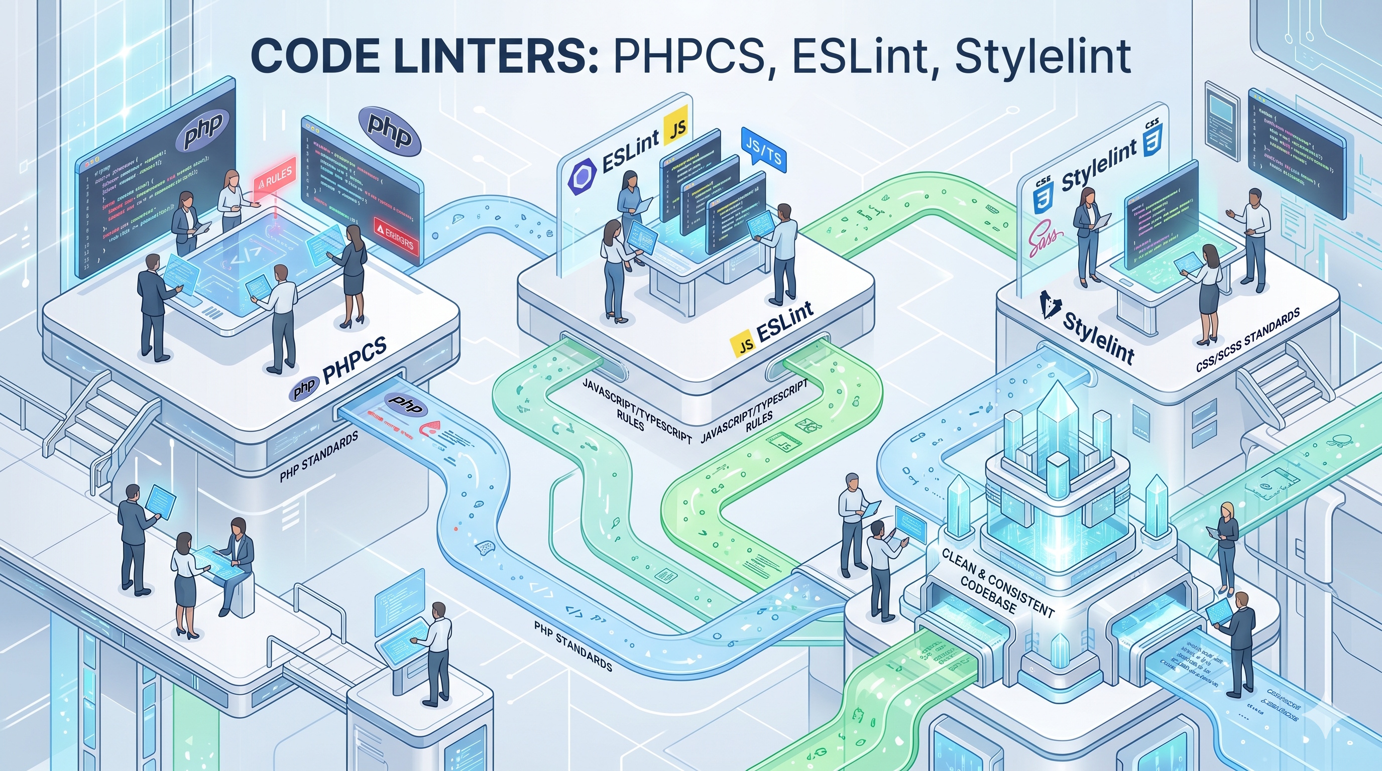 Code Linters - PHPCS - ESLint - Stylelint